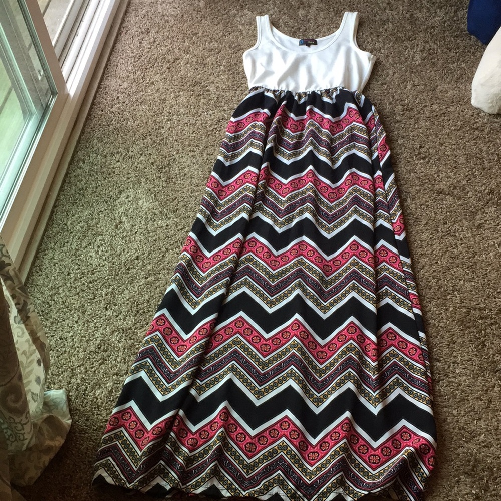 Cute Patterned Maxi Dress: Burlington Coat Factory